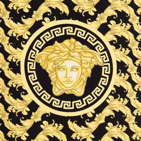 logho medusa versace oro su oro|versace fashion logo.